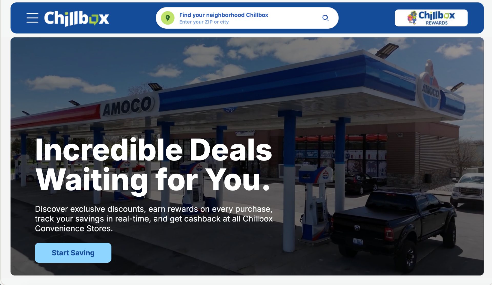 Chillbox website preview